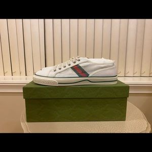 Gucci Tennis 1977 Off White Mesh Sneakers